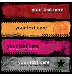 Grungy banners vector image