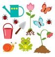 Gardening icons vector image