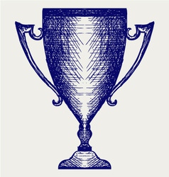 Award trophies vector image