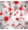 Abstract molecular structure vector image