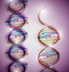 Abstract dna background vector image