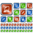 Office buttons vector image