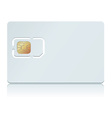 Blank sim card vector image