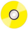 Shiny gold cd vector image