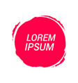 Circle label stickers splash icon flat web sign vector image