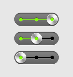 Sliders vector image