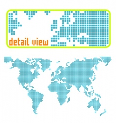 Dotted world vector image