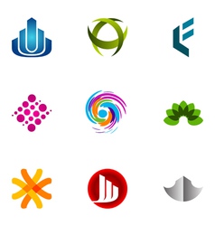 Logo design elements set 52 vector image