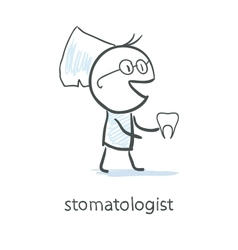 Stomatologist vector image