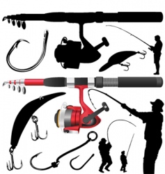 Fishing vector image