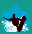 Skater indy backside grab vector image