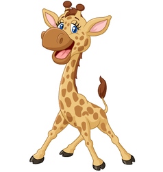 Cute Giraffe head cartoon Royalty Free Vector Image - VectorStock