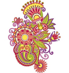 Flower design element vector image