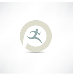 Runner icon Runner icon vector image
