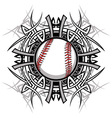 Baseball Softball Tribal Graphic Image vector image