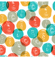 Abstract colorful retro seamless pattern balls doo vector image