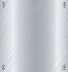 Metal screw plate vector image