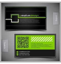 Set of creative business cards vector image