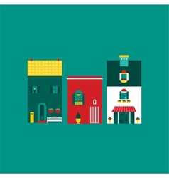 Itallian street houses vector image
