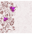Gentle floral easter frame vector image