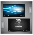 Set of creative business cards vector image
