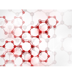Abstract molecular structure vector image