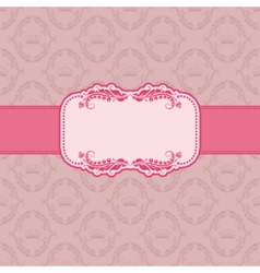 Template frame design for greeting card Template frame design for greeting card vector image