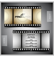 Set of creative business cards film vector image