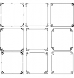 Elegant frames vector image