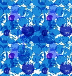Blue ink blots vector image