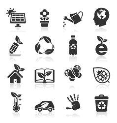 Ecology icons set2 vector image