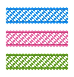 Bavarian ribbons vector image