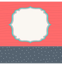 Template frame design for greeting card Royalty Free Vector