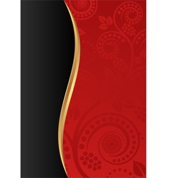 Red background vector image