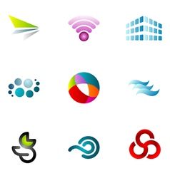 Logo design elements set 62 vector image