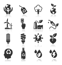 Ecology icons set3 vector image