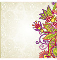 Ornate abstract floral background vector image