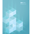Abstract background with cube vector image