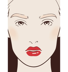 Beautiful woman vector image