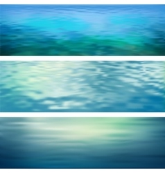 Abstract Water Banners vector image