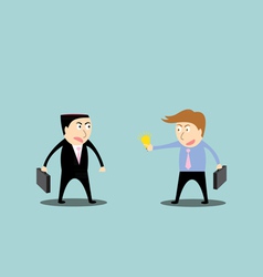 Businessman trading ideas vector image
