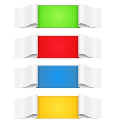 Paper banners vector image