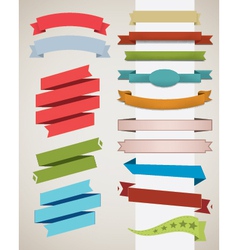 Ribbon set vector image