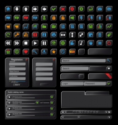 Web design elements Web design elements vector image