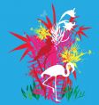 Tropical flowers vector image