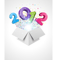 Happy new year 2012 background vector image