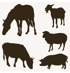 Farm animals vector image