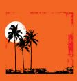 Tropical grunge vector image