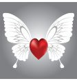 Winged heart Winged heart vector image