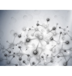 Abstract molecular background vector image